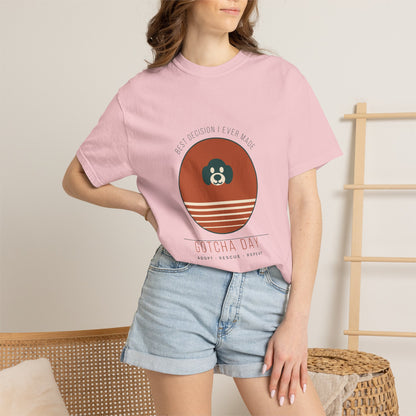 Gotcha Day Sunset Shirt — Retro Rescue Dog Adoption Anniversary Comfort Colors® Tee