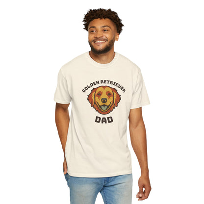 Golden Retriever Dad Shirt — Retro Dog Dad Gift Tee for Men
