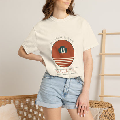 Gotcha Day Sunset Shirt — Retro Rescue Dog Adoption Anniversary Comfort Colors® Tee