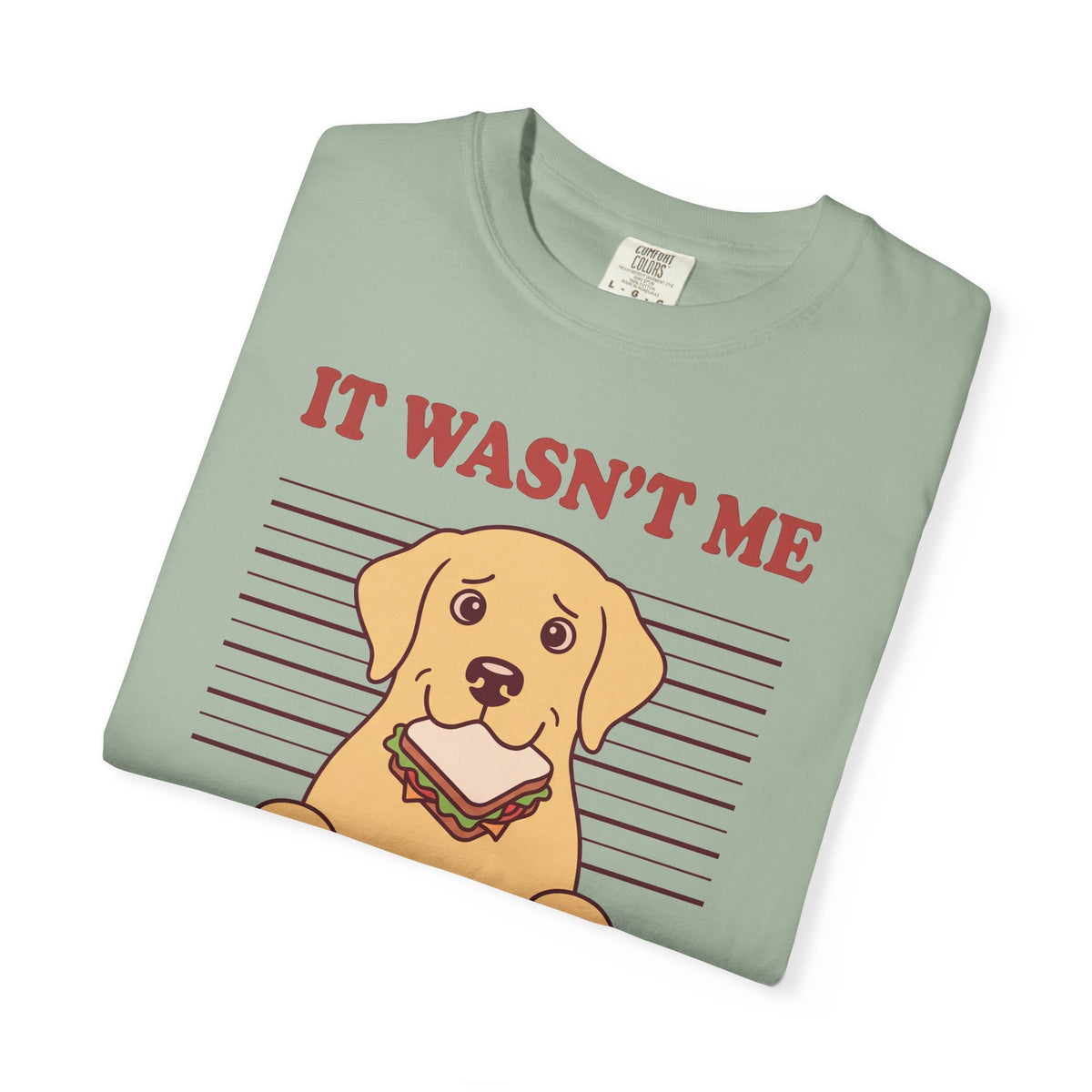 Labrador Retriever Shirt, It Wasn't Me Known Snack Thief Funny Dog Comfort Colors Tee