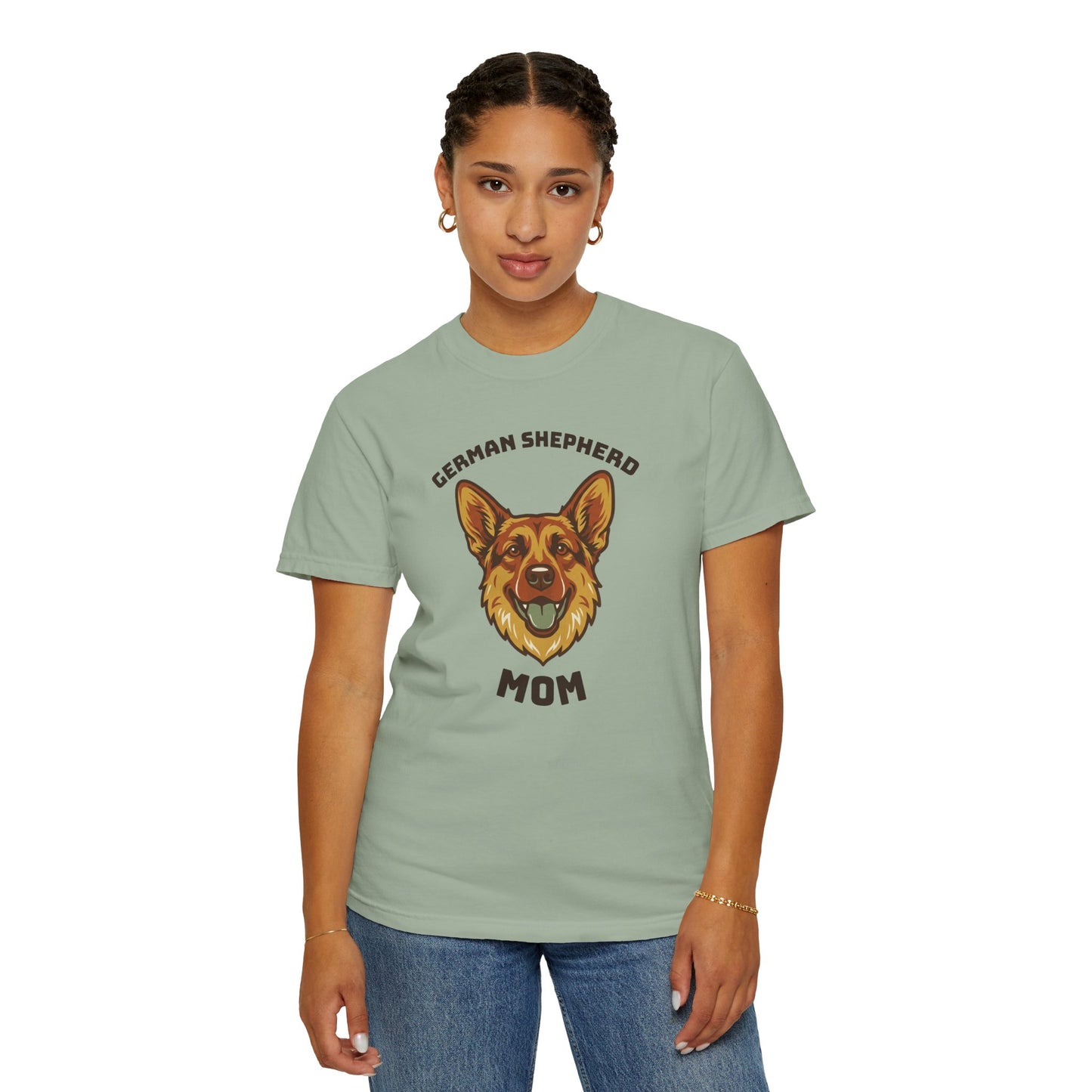 German Shepherd Mom Shirt — Retro Dog Mom Gift Tee for Women
