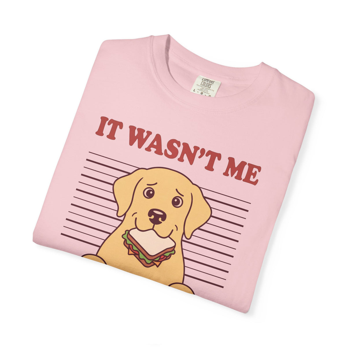 Labrador Retriever Shirt, It Wasn't Me Known Snack Thief Funny Dog Comfort Colors Tee