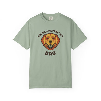 Golden Retriever Dad Shirt — Retro Dog Dad Gift Tee for Men