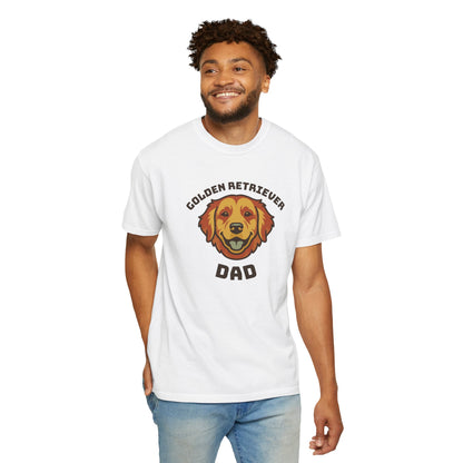 Golden Retriever Dad Shirt — Retro Dog Dad Gift Tee for Men