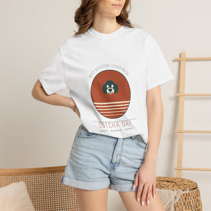 Gotcha Day Sunset Shirt — Retro Rescue Dog Adoption Anniversary Comfort Colors® Tee