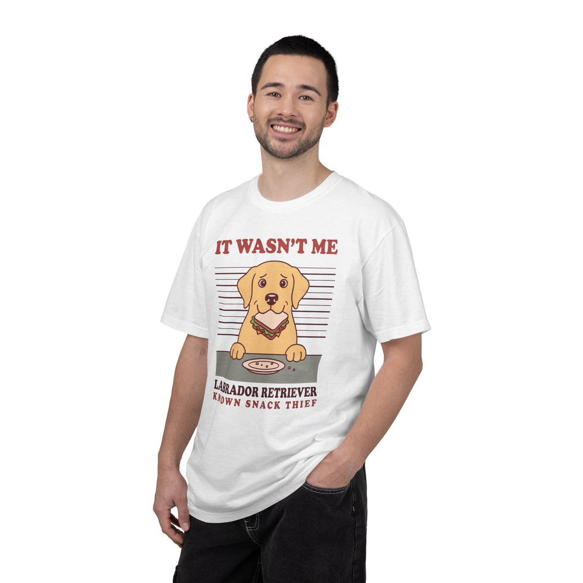Labrador Retriever Shirt, It Wasn't Me Known Snack Thief Funny Dog Comfort Colors Tee