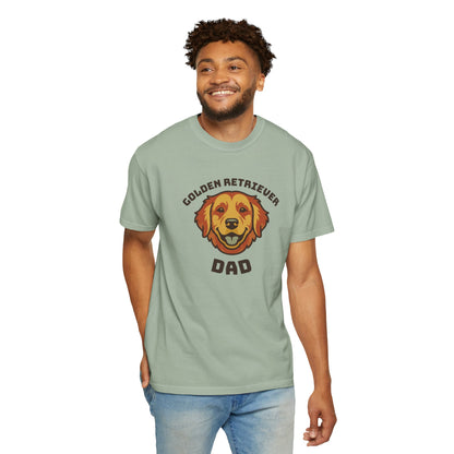 Golden Retriever Dad Shirt — Retro Dog Dad Gift Tee for Men