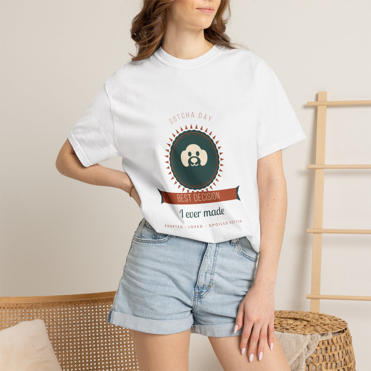 Gotcha Day Shirt — "Best Decision I Ever Made" Rescue Dog Comfort Colors® Tee