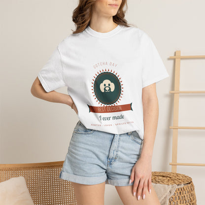 Gotcha Day Shirt — "Best Decision I Ever Made" Rescue Dog Comfort Colors® Tee