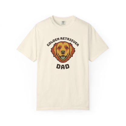 Golden Retriever Dad Shirt — Retro Dog Dad Gift Tee for Men
