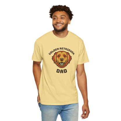 Golden Retriever Dad Shirt — Retro Dog Dad Gift Tee for Men