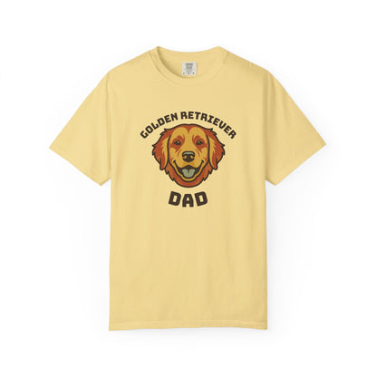 Golden Retriever Dad Shirt — Retro Dog Dad Gift Tee for Men