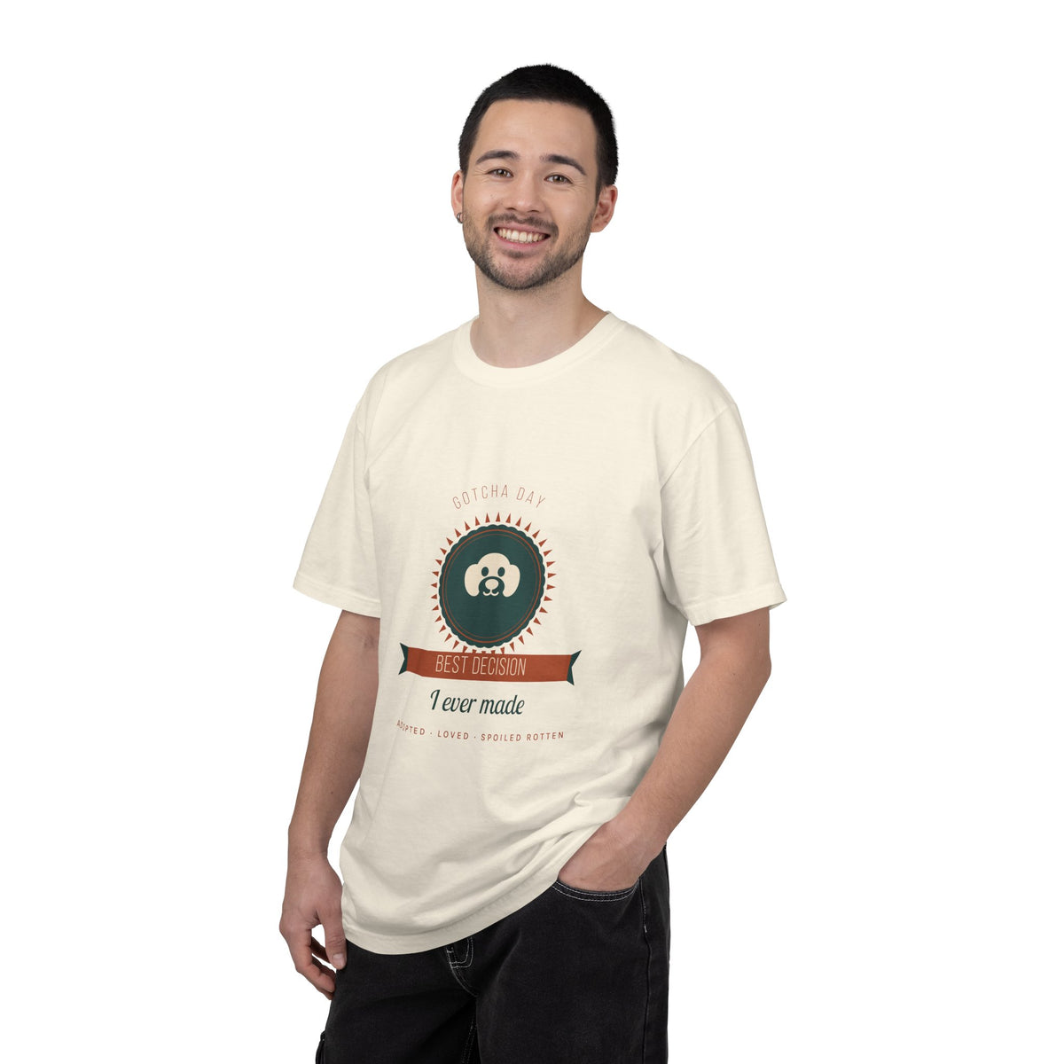 Gotcha Day Shirt — "Best Decision I Ever Made" Rescue Dog Comfort Colors® Tee