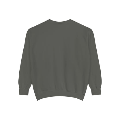 German Shepherd Halloween Sweatshirt — Dog with Pumpkin Comfort Colors Crewneck