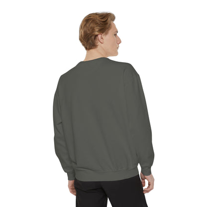 Golden Retriever Halloween Sweatshirt — Dog with Pumpkin Comfort Colors Crewneck