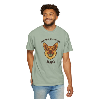 German Shepherd Dad Shirt — Retro Dog Dad Gift Tee for Men
