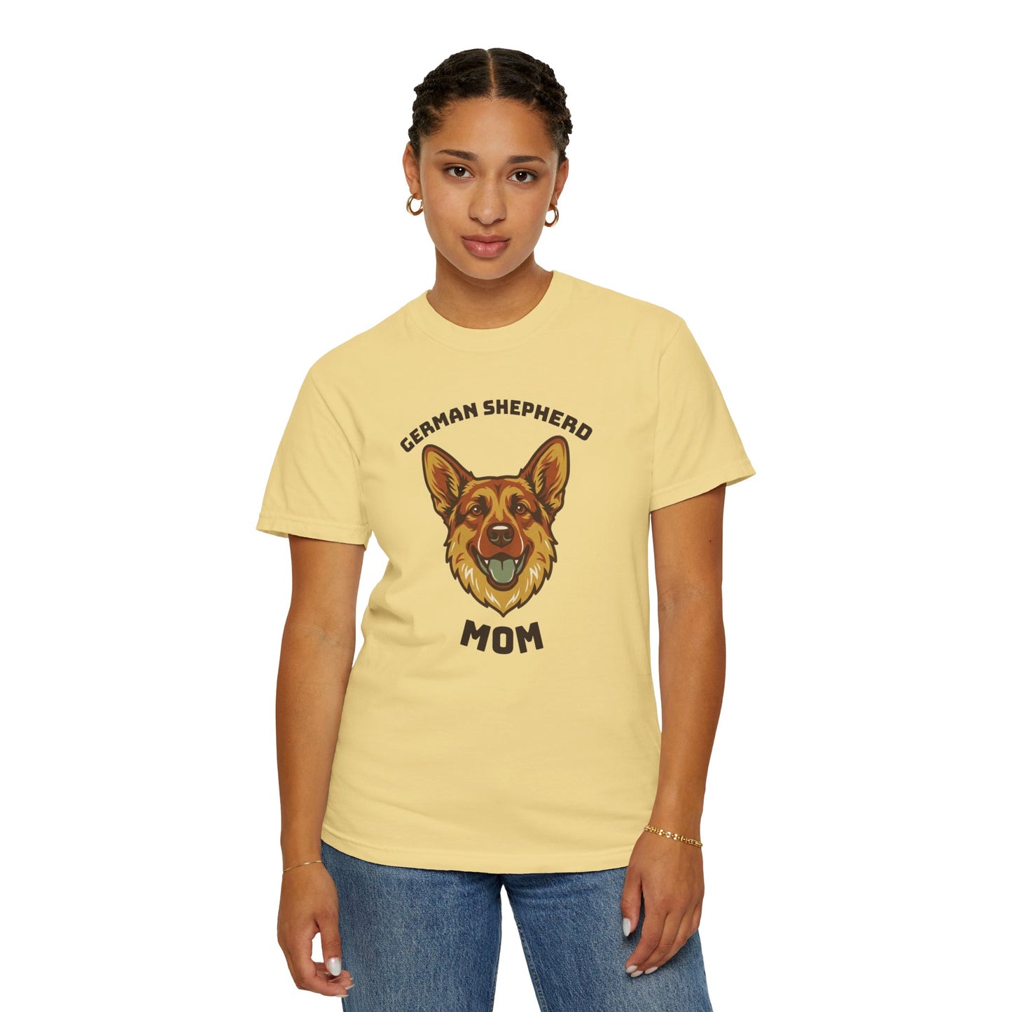 German Shepherd Mom Shirt — Retro Dog Mom Gift Tee for Women