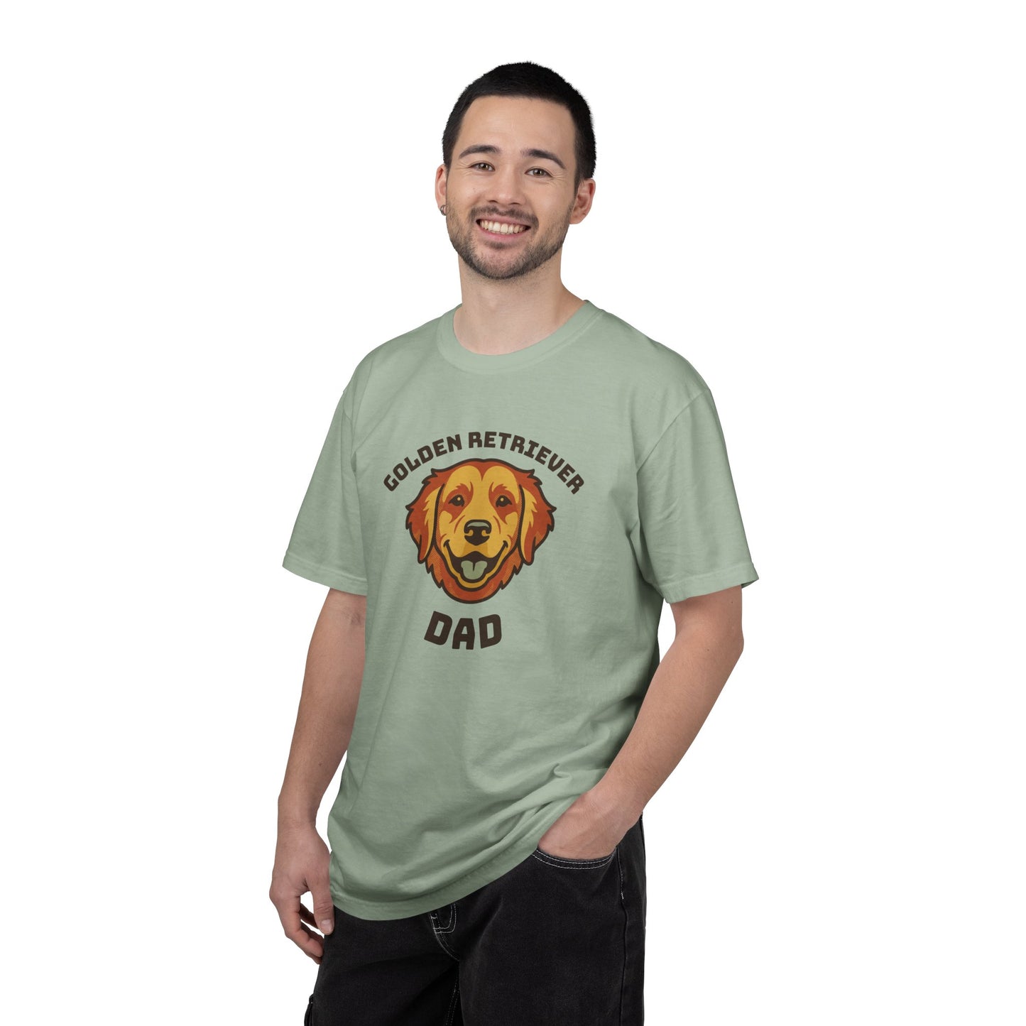 Golden Retriever Dad Shirt — Retro Dog Dad Gift Tee for Men